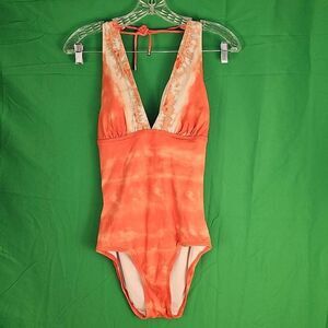 Michael Michael Kors‎ Womens Orange One Piece Swimsuit 6